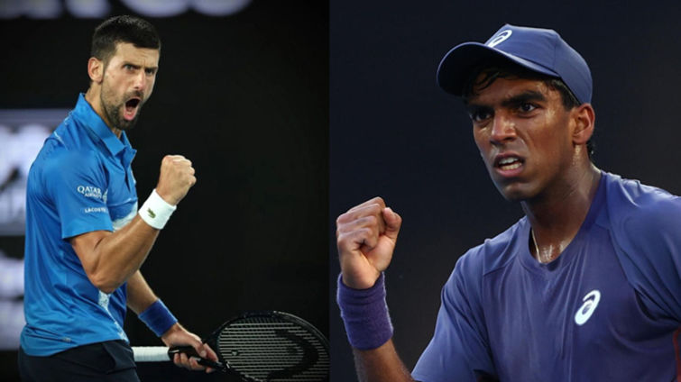 Nishesh Basavareddy Impressive But Overpowered by Djokovic