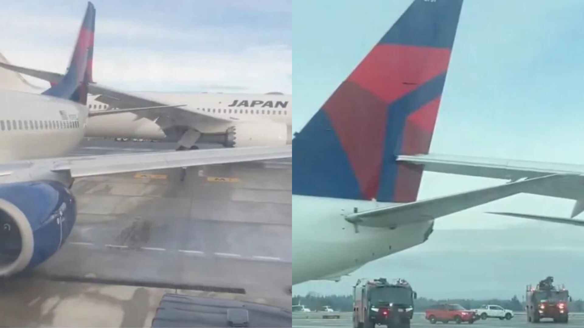 Japan Airlines and Delta Planes Collide on Ground at Seattle Airport, No Injuries Reported