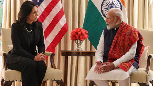 PM Modi Meets New US Director of National Intelligence Tulsi Gabbard