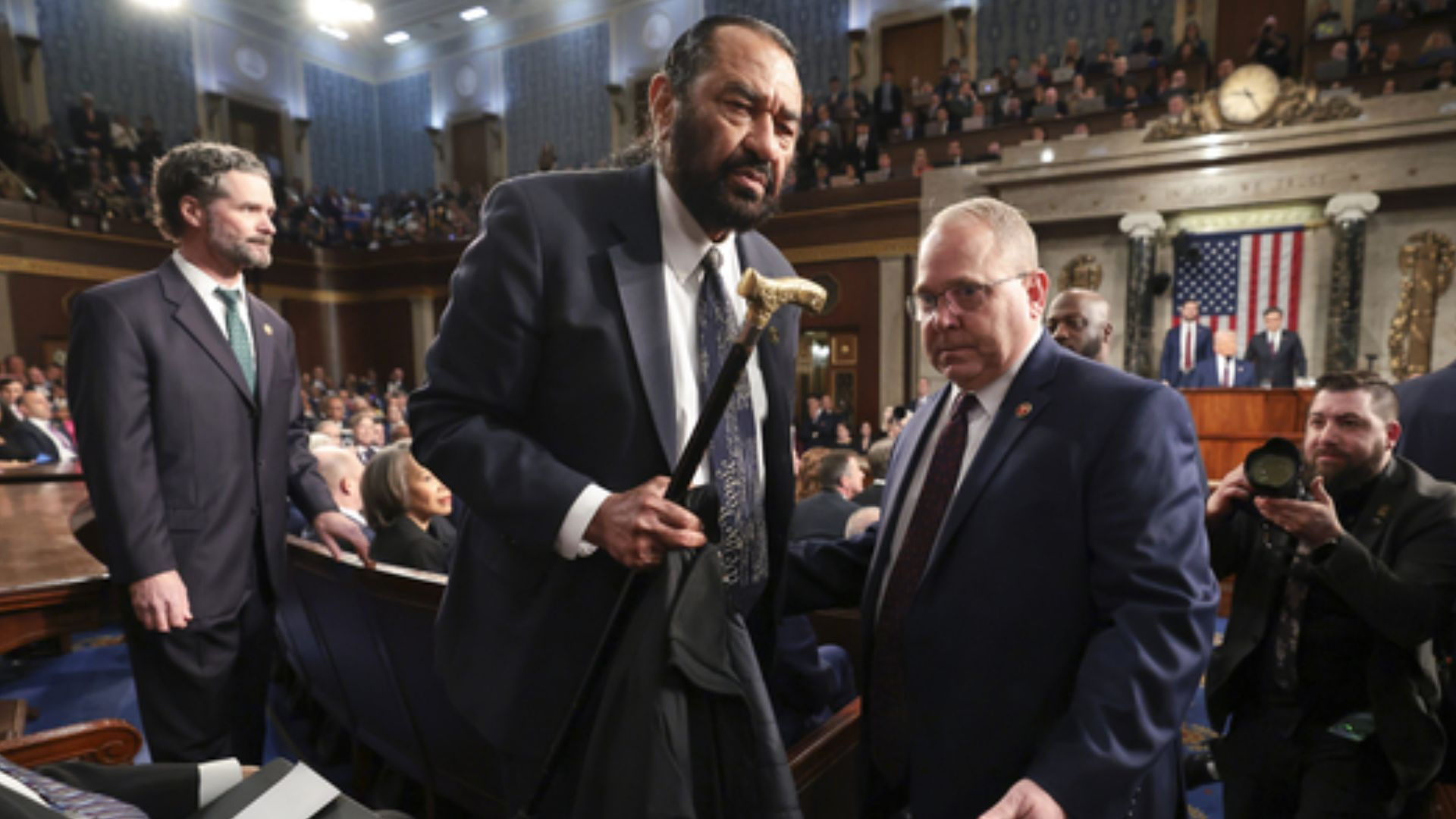 Al Green Removed for Violating House Decorum During Trump’s Address