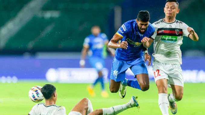 Indian Super League 2024-25 NorthEast United FC Crush Chennaiyin FC 3-0 to Secure Playoff Spot