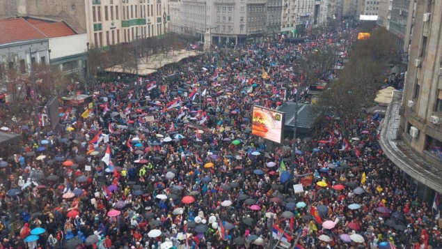 Massive Protest Erupts in Belgrade, Citizens Call for an End to Corruption Massive Protest Erupts in Belgrade, Citizens Call for an End to Corruption