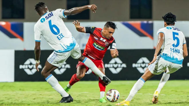 Kalinga Super Cup 2025 Jamshedpur FC Defeats NorthEast United 5-3 in Penalty Shootout to Book Semi-final Berth