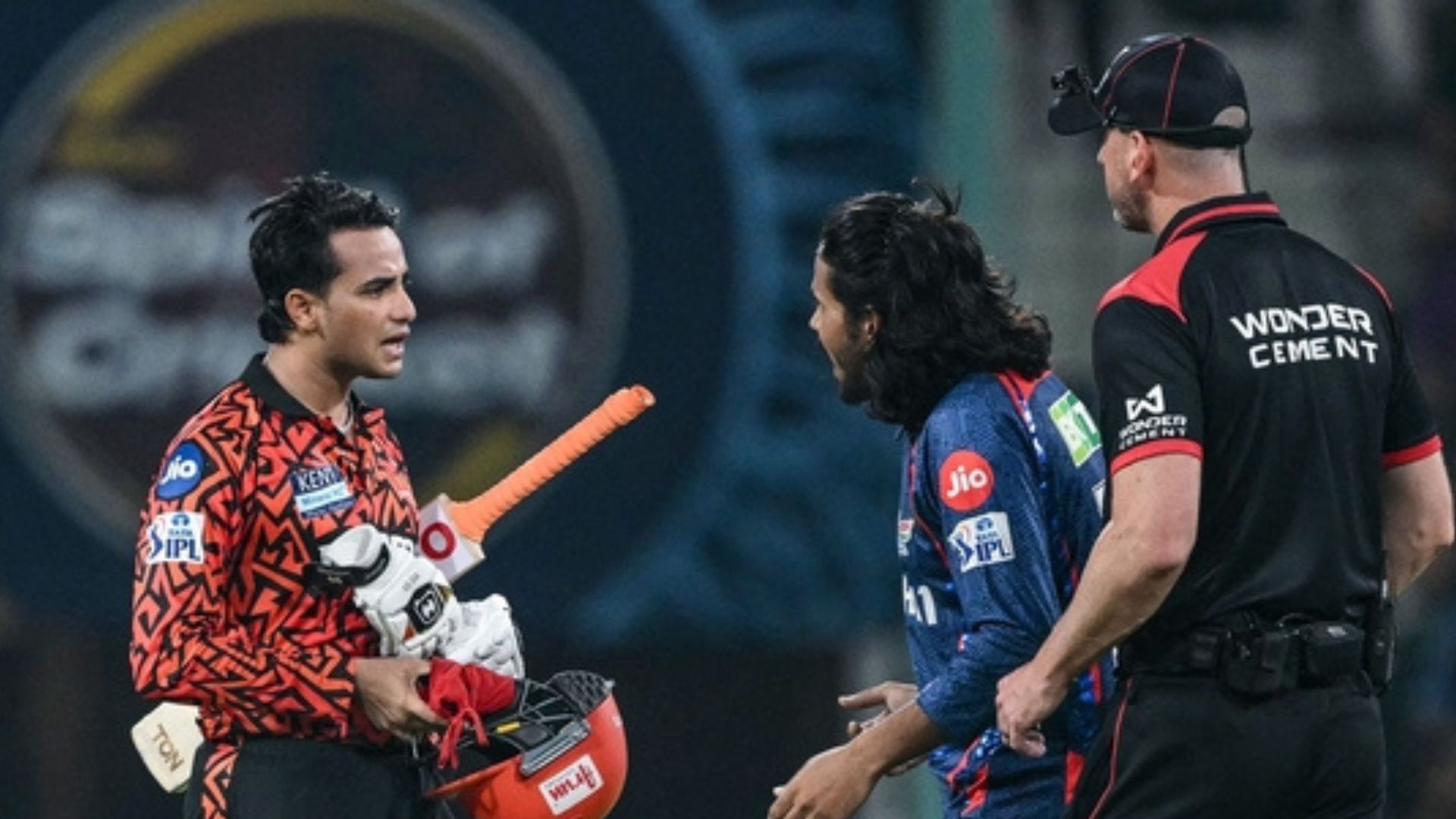 Digvesh Rathi Suspended for One Match After Clash with Abhishek Sharma Digvesh Rathi Suspended for One Match After Clash with Abhishek Sharma