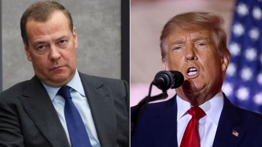 Medvedev Warns of World War III After Trump Says Putin Is 'Playing with Fire'
