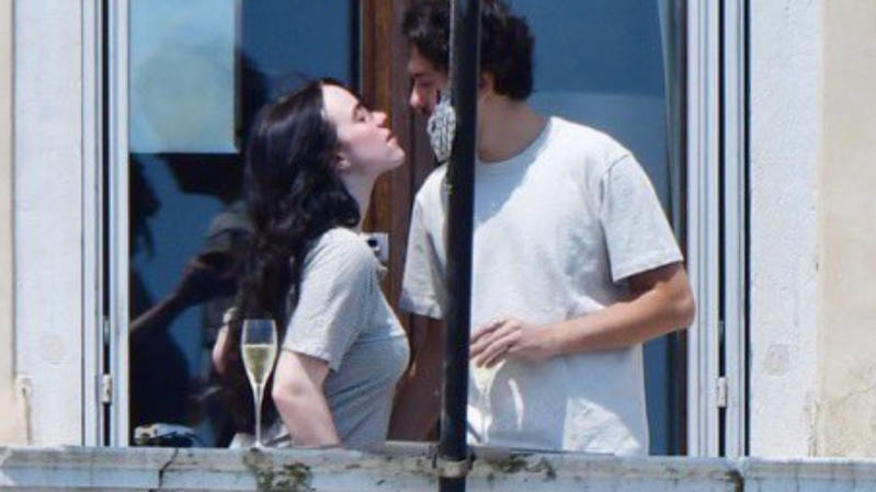 Billie Eilish and Nat Wolff Share Romantic Kiss in Venice
