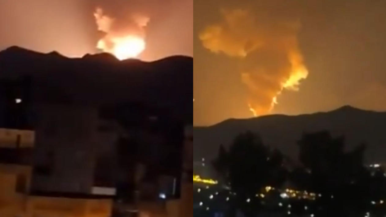 Massive Fire Near Tehran After Israeli Airstrikes on Oil Depots