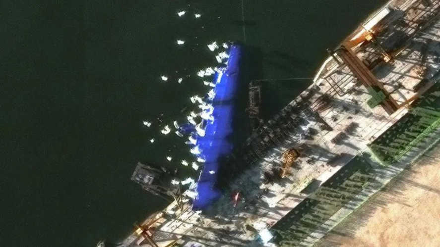 North Korea Relaunches Warship After Launch Disaster