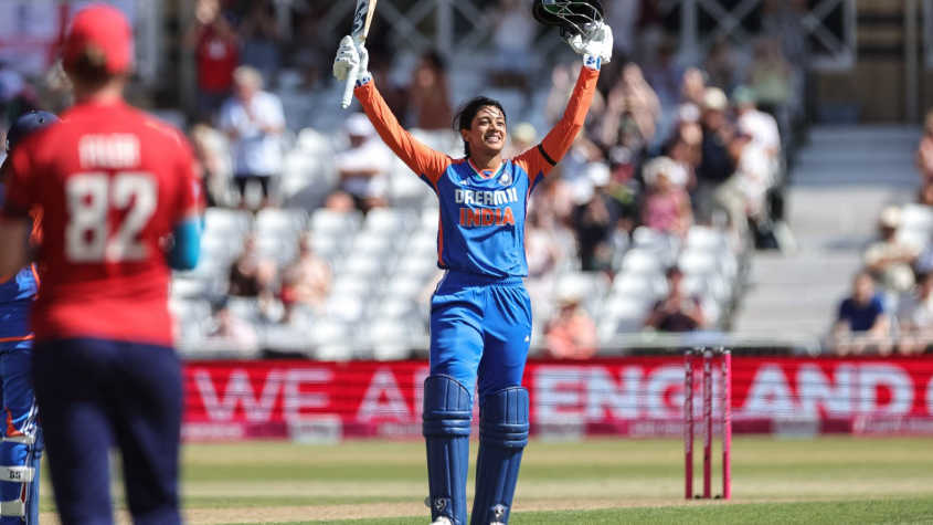 Smriti Joins Elite Club with Hundreds Across All Formats
