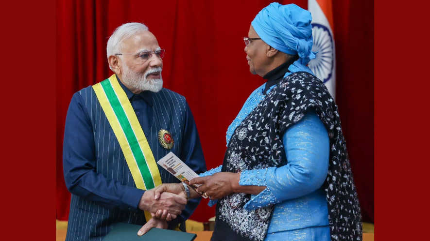 PM Modi Honoured with Namibia’s Highest Civilian Award PM Modi Honoured with Namibia’s Highest Civilian Award