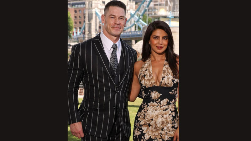 Priyanka Chopra Dazzles in Floral Dress During Heads of State Promotions Priyanka Chopra Dazzles in Floral Dress During Heads of State Promotions