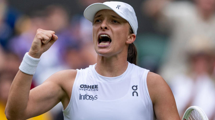 Swiatek Storms Into Wimbledon Semis With Straight-Sets Win Swiatek Storms Into Wimbledon Semis With Straight-Sets Win