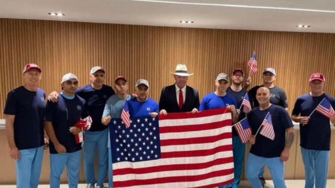US-Venezuela Prisoner Swap Freed Migrants Land in Caracas US-Venezuela Prisoner Swap Freed Migrants Land in Caracas
