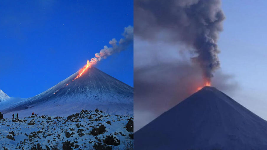 Volcano Erupts in Kamchatka After Powerful Earthquake Rocks Russian Coast Volcano Erupts in Kamchatka After Powerful Earthquake Rocks Russian Coast