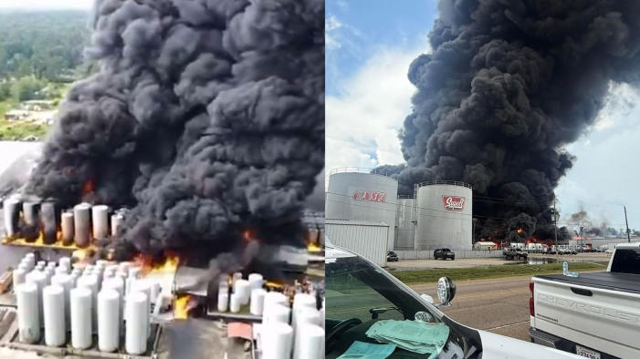 Massive Explosion Triggers Fire at Louisiana Auto Supply Plant Massive Explosion Triggers Fire at Louisiana Auto Supply Plant
