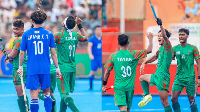 Men’s Hockey Asia Cup 2025 Bangladesh Thrashes Chinese Taipei 8–3 to Stay in Super 4 Hunt Men’s Hockey Asia Cup 2025 Bangladesh Thrashes Chinese Taipei 8–3 to Stay in Super 4 Hunt