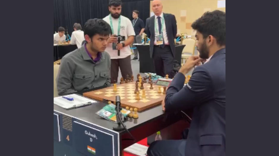 Abhimanyu Mishra Stuns Gukesh to Set World Record at FIDE Grand Swiss