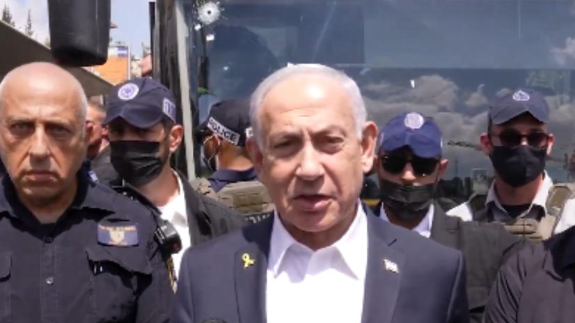 Netanyahu Visits Site of Deadly Jerusalem Attack Hours After Shooting