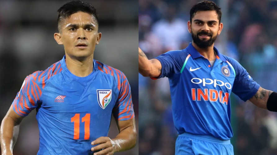 Sunil Chhetri Hails Virat Kohli’s Fitness, Compares Him to Cristiano Ronaldo Sunil Chhetri Hails Virat Kohli’s Fitness, Compares Him to Cristiano Ronaldo
