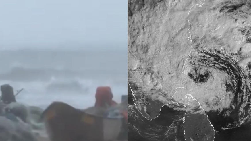 Cyclone Ditwah Moves Along Coast, Red Alert Issued in Tamil Nadu