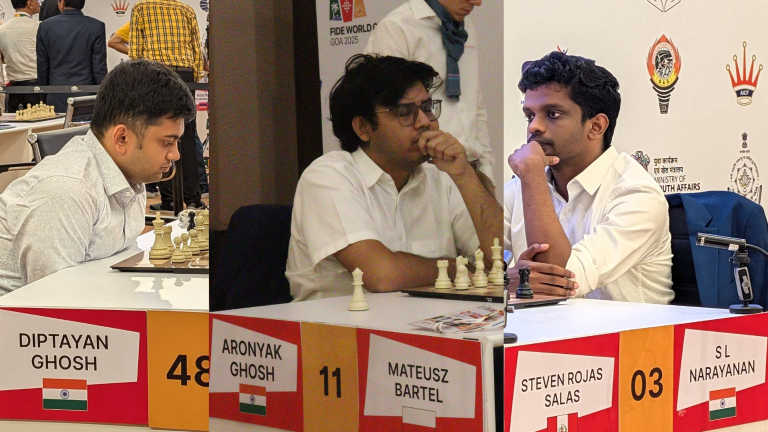 Indian Grandmasters Shine as Narayanan, Diptayan, and Aronyak Reach Round Two Indian Grandmasters Shine as Narayanan, Diptayan, and Aronyak Reach Round Two