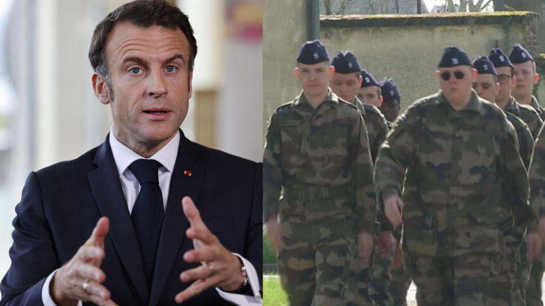 Macron Announces Return of Voluntary Military Service in France