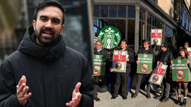 Mamdani Calls for Starbucks Boycott as Workers Begin Nationwide Strike Mamdani Calls for Starbucks Boycott as Workers Begin Nationwide Strike