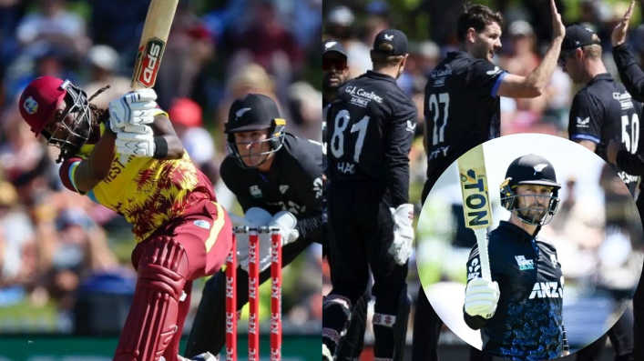 New Zealand Edge West Indies by 9 Runs in Thrilling 3rd T20I, Take 2-1 Series Lead New Zealand Edge West Indies by 9 Runs in Thrilling 3rd T20I, Take 2-1 Series Lead