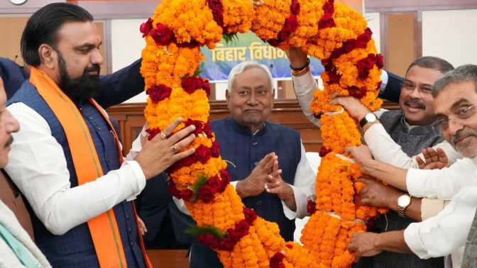 Nitish Kumar Set for Record 10th Term as Bihar Chief Minister