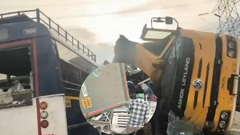 Telangana Bus-Truck Collision Kills 24, Many Injured Near Chevella