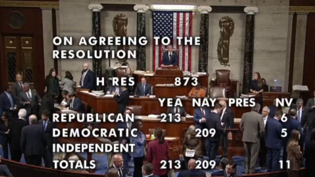 US House Passes Bill to End Longest-Ever Government Shutdown
