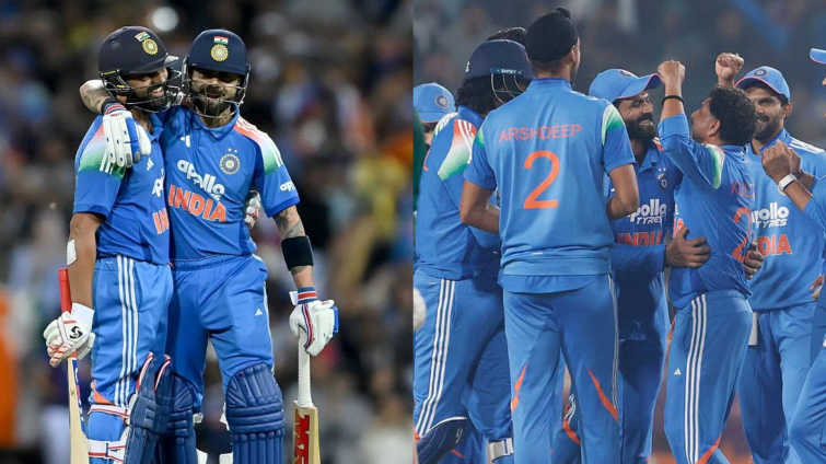 India Edge South Africa by 17 Runs in Thrilling First ODI India Edge South Africa by 17 Runs in Thrilling First ODI