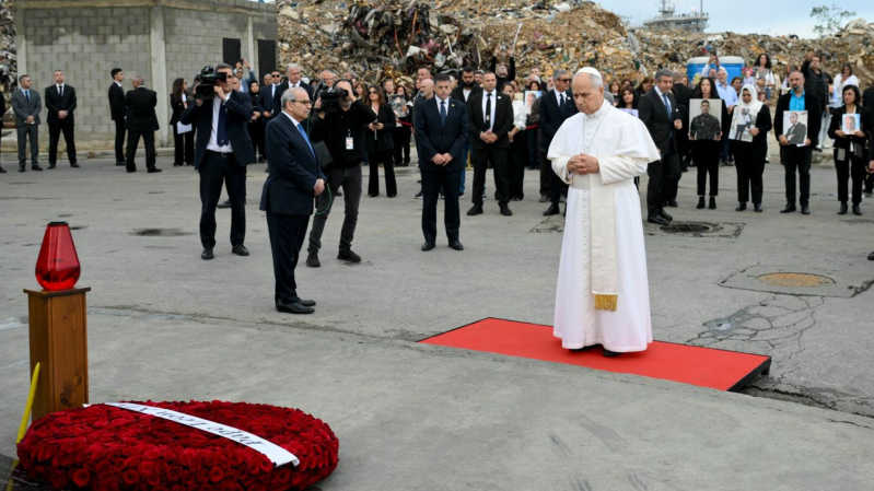 Pope Leo XIV Visits Beirut Blast Site and Calls for Justice and Unity