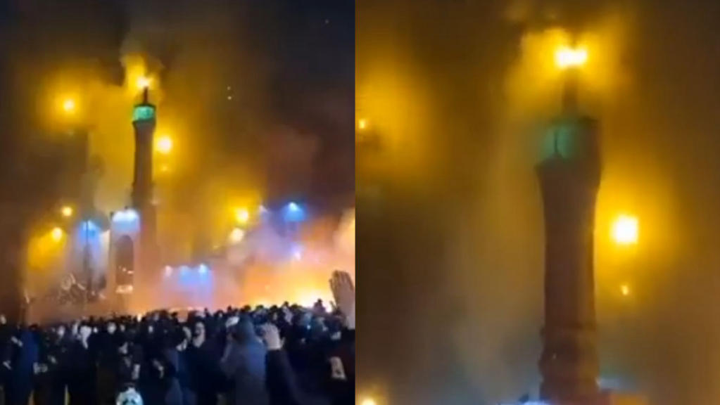 Burning Mosque Video Goes Viral as Iran Faces Fresh Wave of Protests Burning Mosque Video Goes Viral as Iran Faces Fresh Wave of Protests