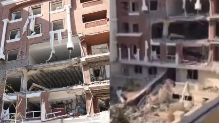 Explosion Damages Residential Building in Iran’s Bandar Abbas Explosion Damages Residential Building in Iran’s Bandar Abbas