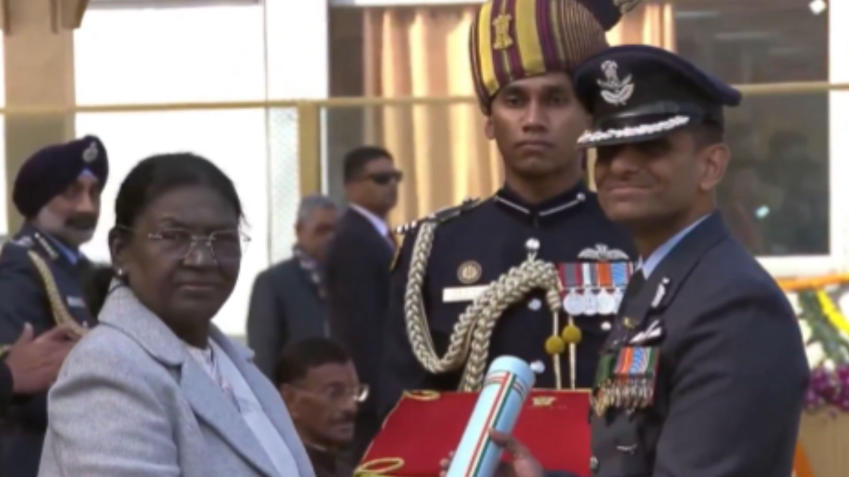 IAF Astronaut Shubhanshu Shukla Awarded Ashok Chakra at Republic Day Parade