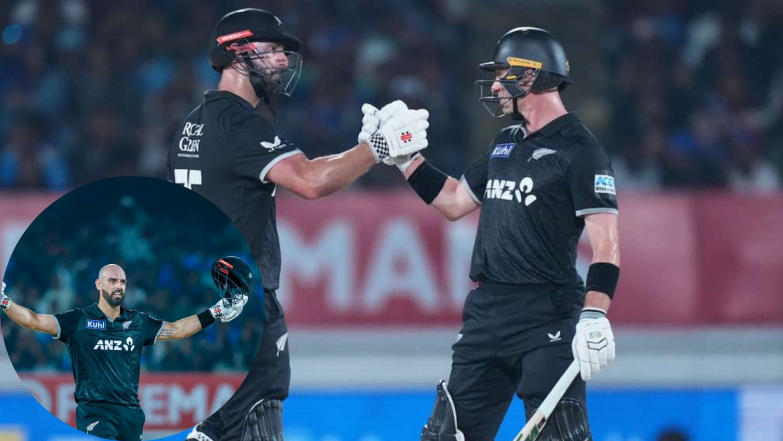 Mitchell and Young Script Historic Chase as New Zealand Beat India by Seven Wickets in Rajkot ODI