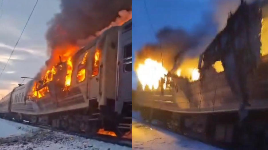 Russian Drone Hits Passenger Train in Ukraine, Killing Five Russian Drone Hits Passenger Train in Ukraine, Killing Five