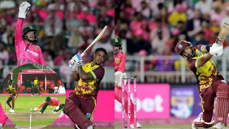 West Indies Edge South Africa in Lightning-Hit Pink T20I