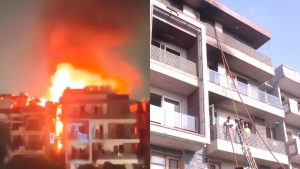 Nine Dead After Massive Fire Tears Through Four-Storey Building in East Delhi
