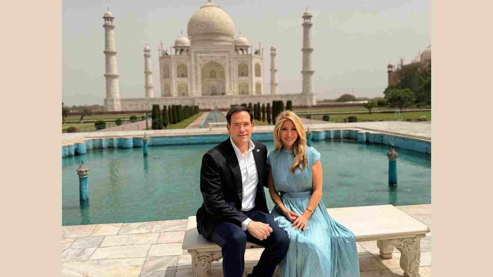 Marco Rubio Visits Agra’s Taj Mahal With Wife Jeanette Rubio Marco Rubio Visits Agra’s Taj Mahal With Wife Jeanette Rubio