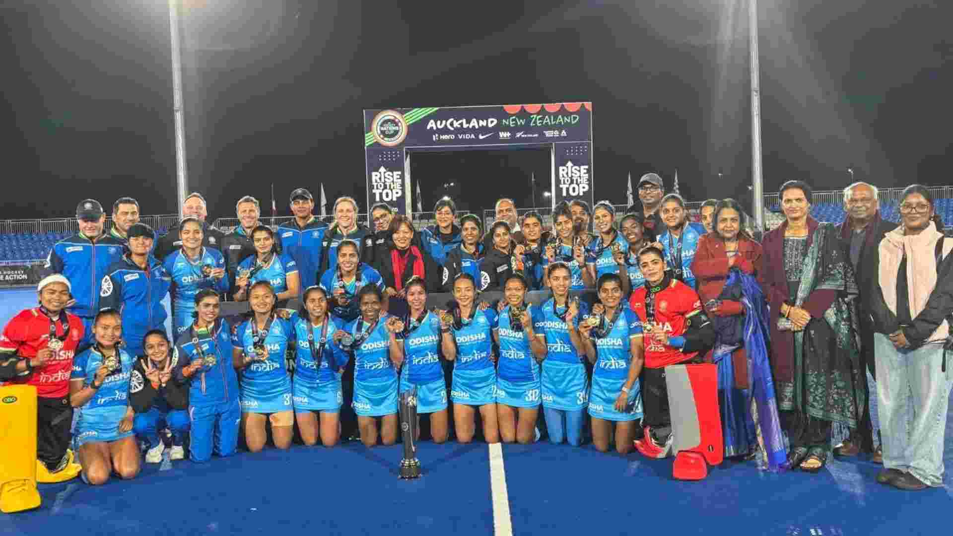 India Women Clinch FIH Nations Cup Title with Dominant Win Over New Zealand