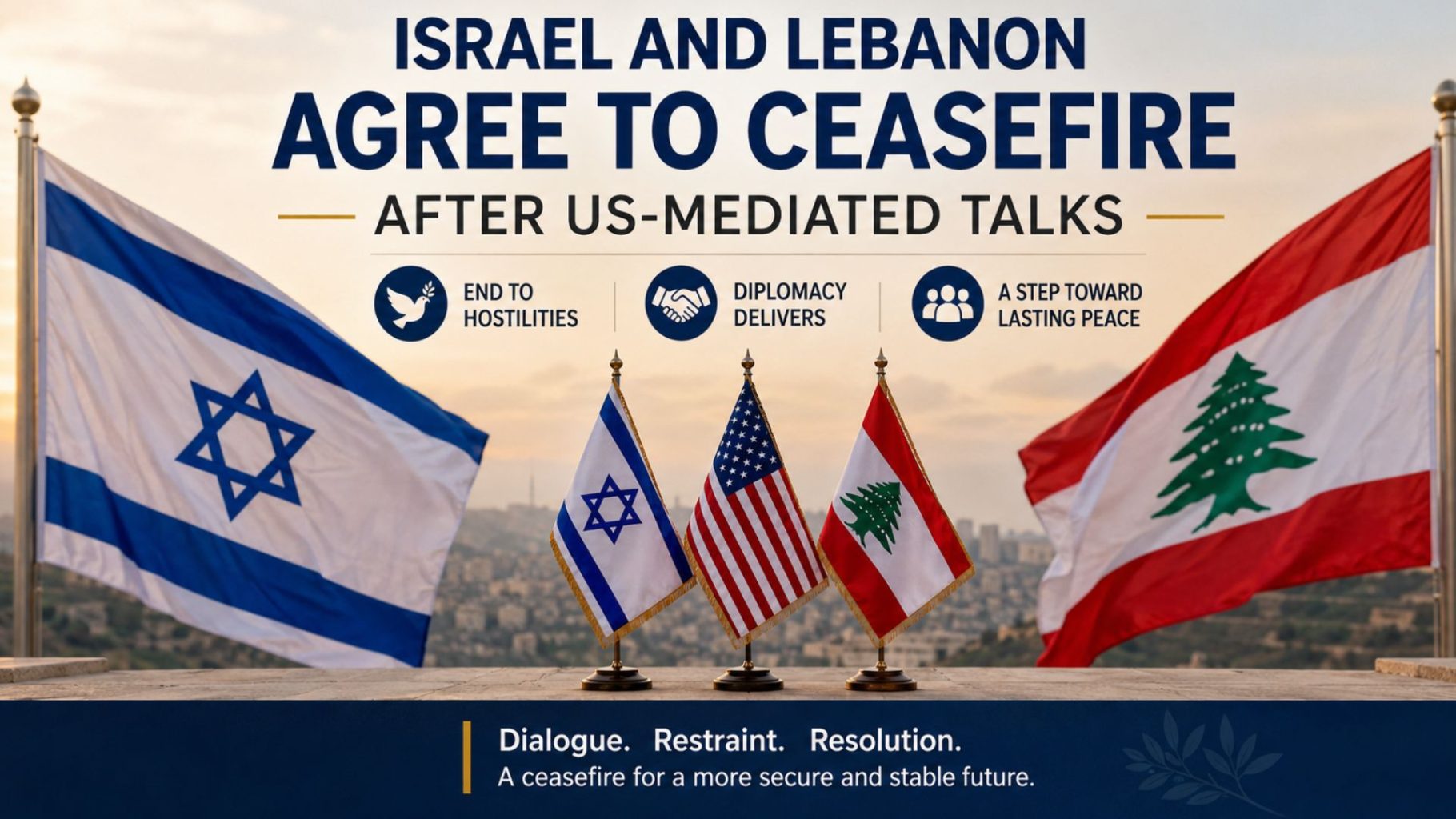 Israel and Lebanon Agree to Ceasefire After US-Mediated Talks