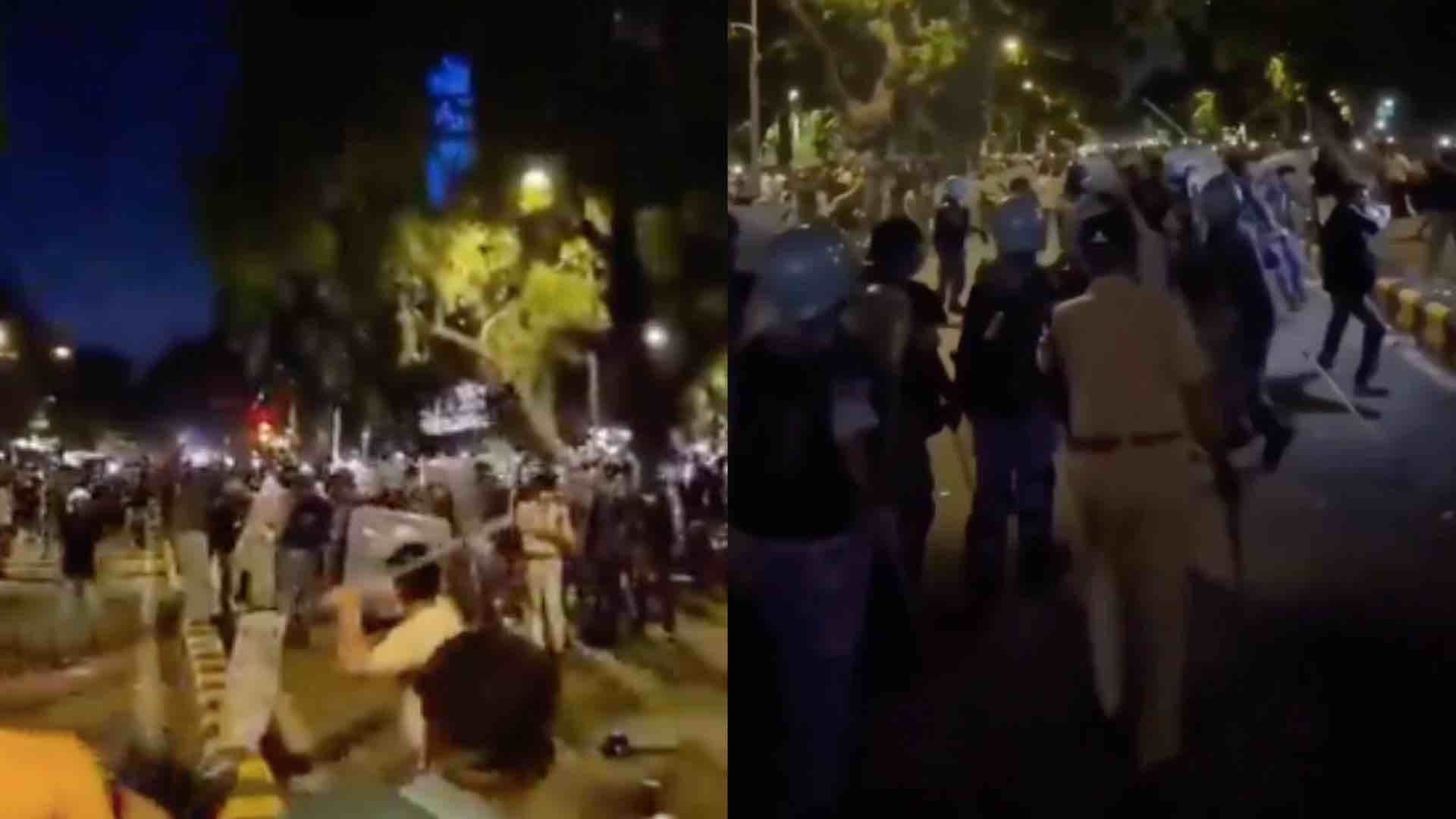 Stone Pelting, Tear Gas Mark Escalation of CJP Protest in Central Delhi