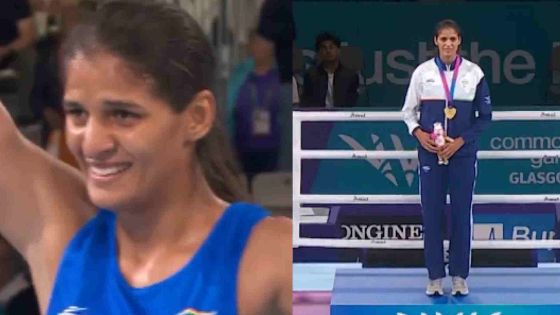 CWG 2026 India’s Jaismine Lamboria Strikes Gold in Women’s 57kg Boxing Final CWG 2026 India's Jaismine Lamboria Strikes Gold in Women's 57kg Boxing Final