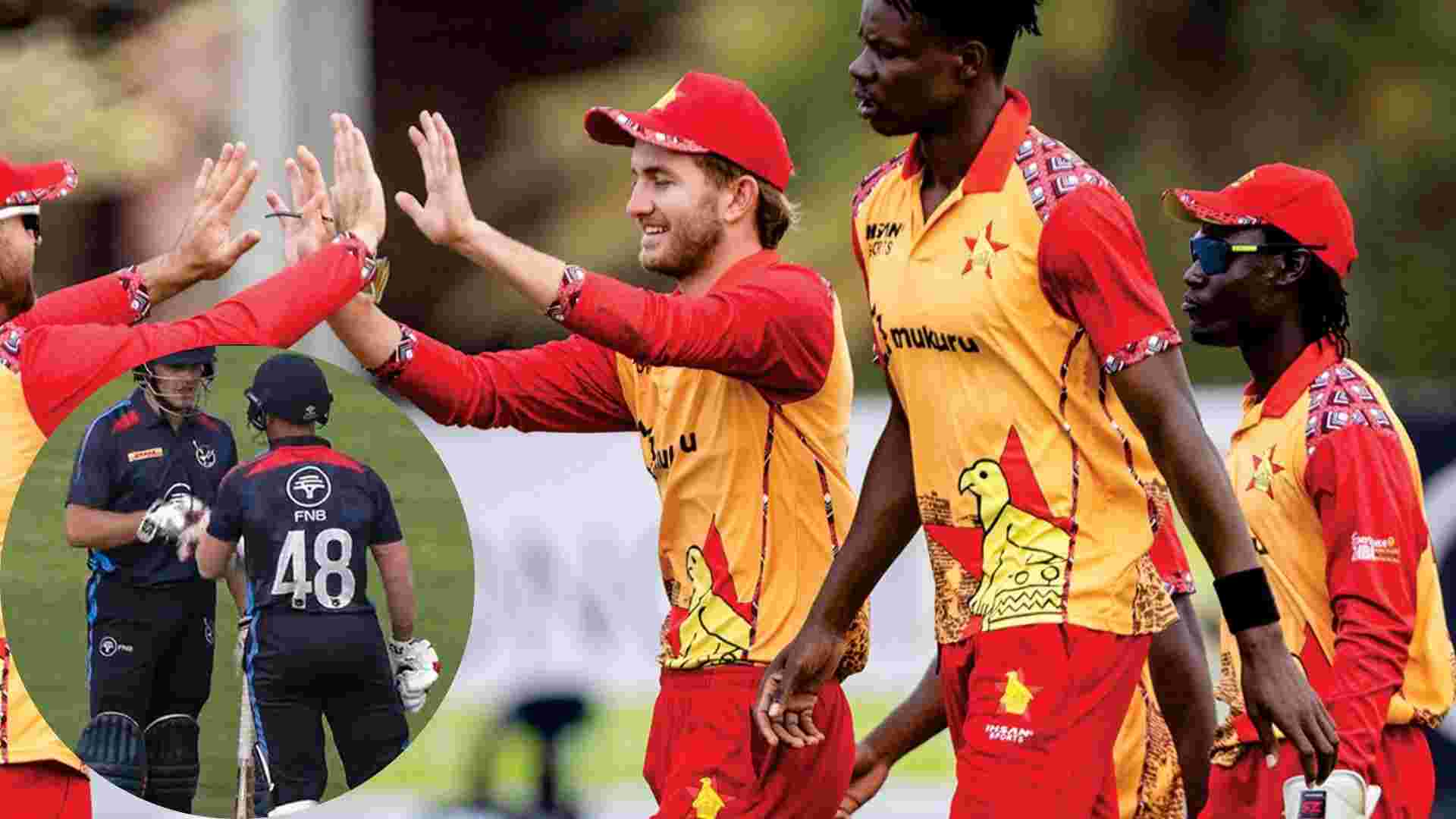 SA-ZIM-NAM Tri-Series Zimbabwe Survive Namibia Scare to Win Thriller by Five Runs