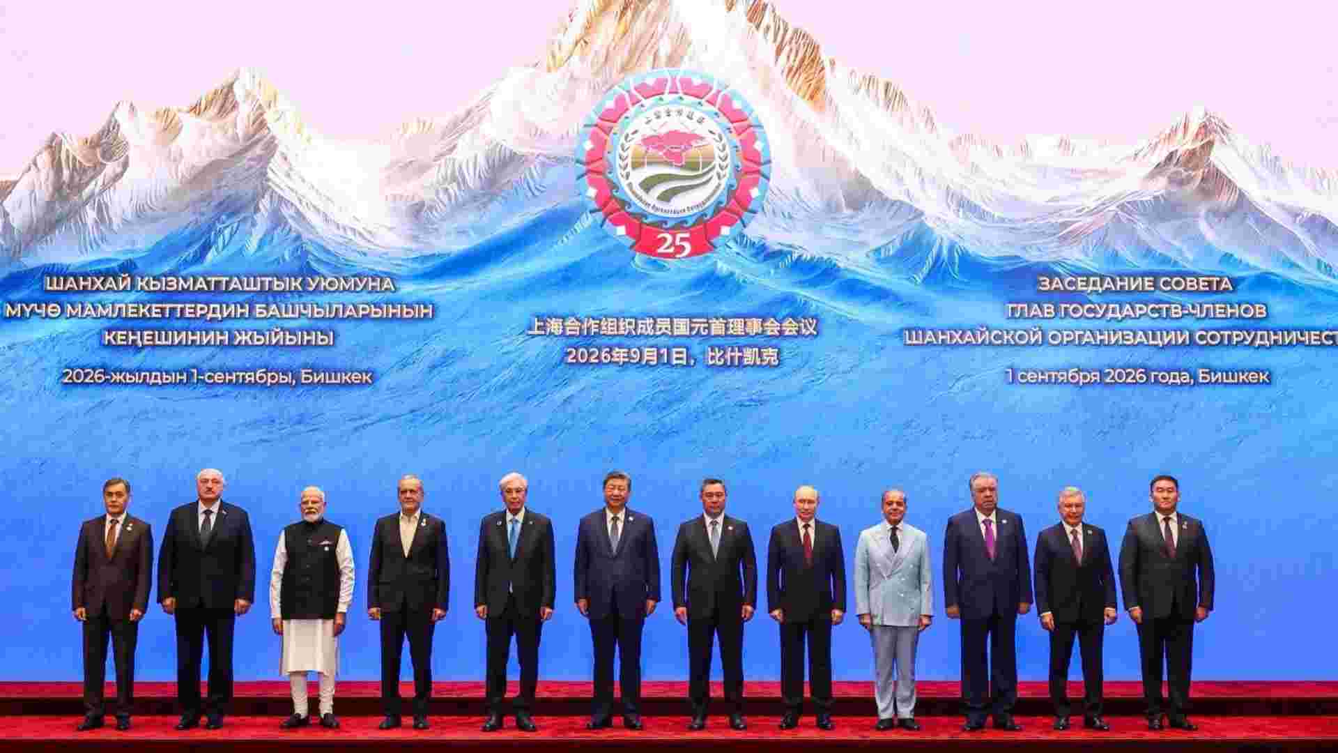 Modi, Xi, Putin, Shehbaz Sharif Share Stage at SCO Summit in Bishkek