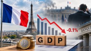 France’s Economy Unexpectedly Shrinks by 0.1% in Third Quarter