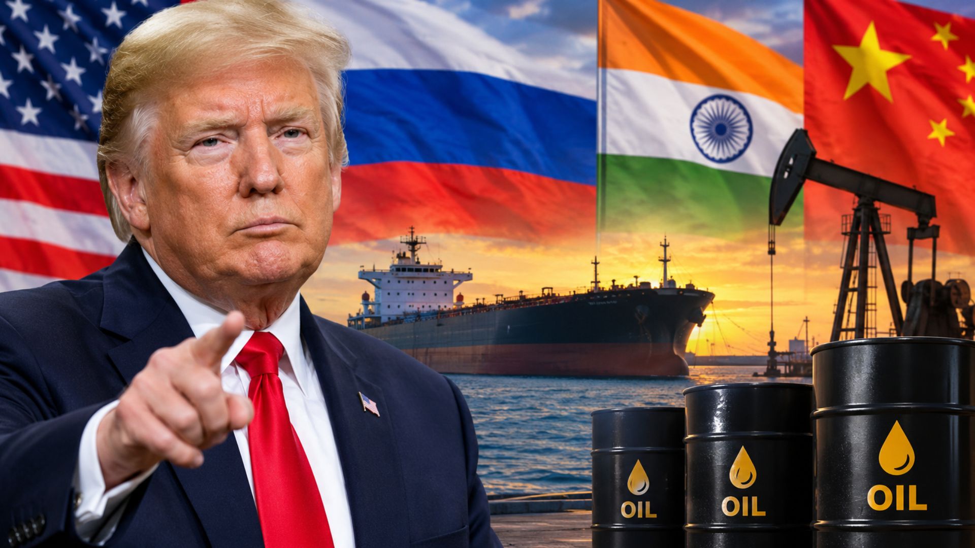 Trump Waives Russia Oil Sanctions, Offering Major Relief to India and China